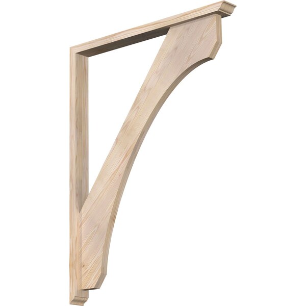 Ekena Millwork Legacy Traditional Smooth Bracket w/ Offset Brace, Douglas Fir, 3 1/2"W x 36"D x 48"H BKT0402X36X48LEC01SDF - main